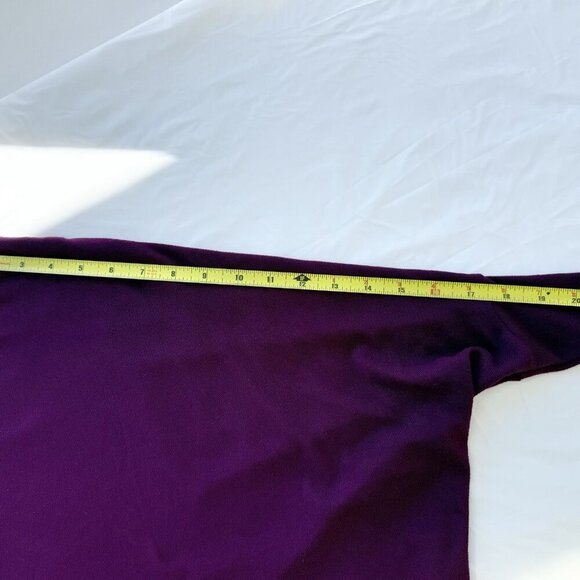 Brit & Bri plum Dolman Long Sleeves Tunic Size Small - Picture 6 of 14